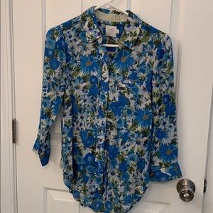 Anthropologie HD in Paris Cotton Voile Blouse 4